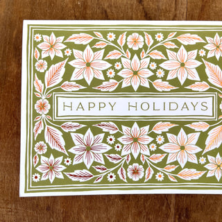 "Happy Holidays," Greeting Card