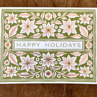 "Happy Holidays," Greeting Card