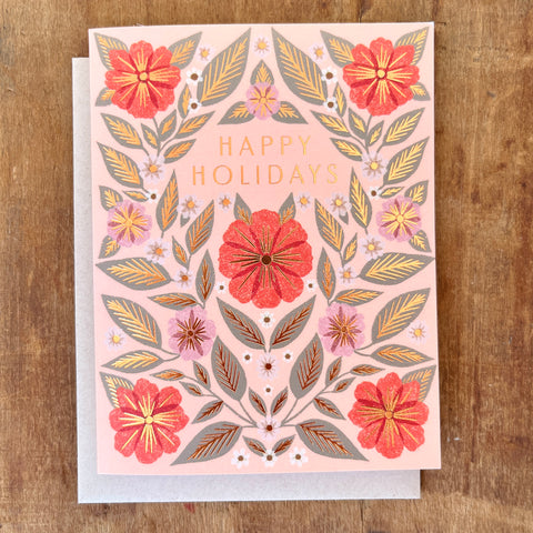 "Happy Holidays," Greeting Card