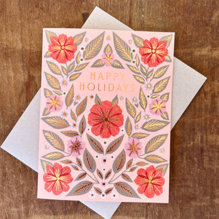 "Happy Holidays," Greeting Card