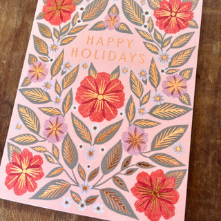 "Happy Holidays," Greeting Card