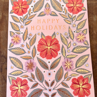 "Happy Holidays," Greeting Card