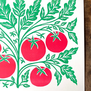 Garden Series: Beefsteak Tomato Risograph Print