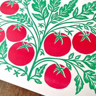 Garden Series: Beefsteak Tomato Risograph Print