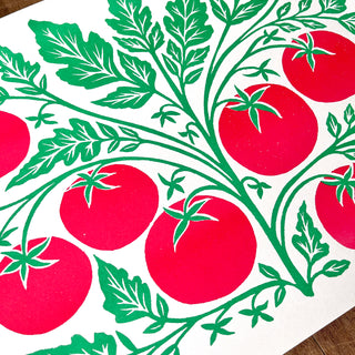 Garden Series: Beefsteak Tomato Risograph Print