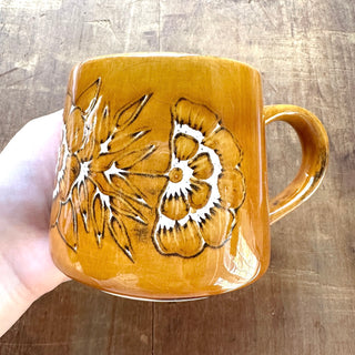 Hand Painted Ceramic Mug - No. 2817