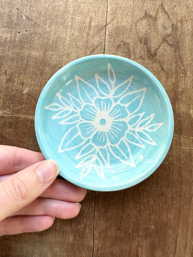 SECONDS : Hand Painted Ceramic Ring Dish - No. 2827