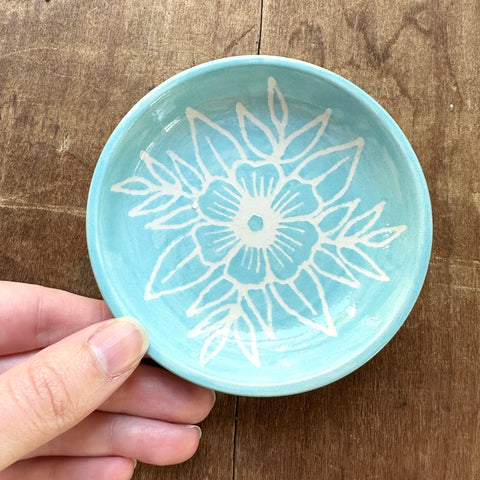 SECONDS : Hand Painted Ceramic Ring Dish - No. 2827