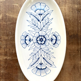 Hand Painted Ceramic Tray - No. 2830
