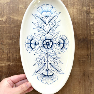 Hand Painted Ceramic Tray - No. 2830