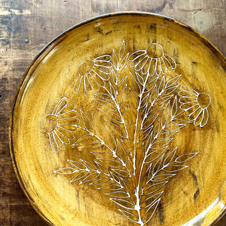 SECONDS : Hand Painted Large Ceramic Platter - No. 2833