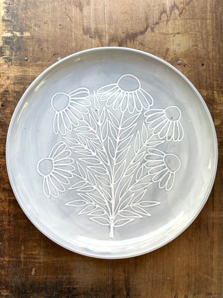 SECONDS : Hand Painted Large Ceramic Platter - No. 2836