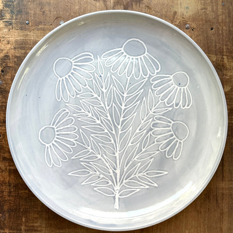 SECONDS : Hand Painted Large Ceramic Platter - No. 2836