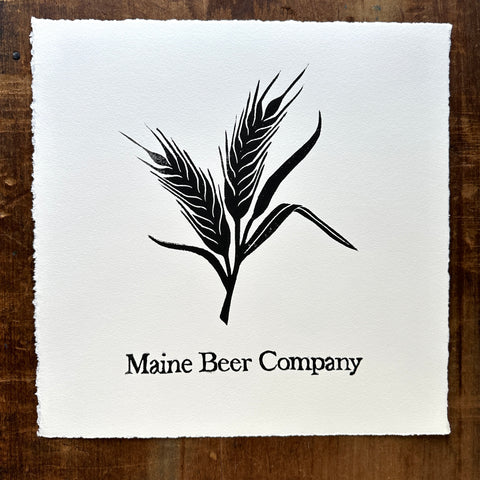 SECONDS: Maine Beer Company Block Print - Black on White