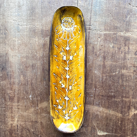 SECONDS : Hand Painted Ceramic Dish - No. 1884