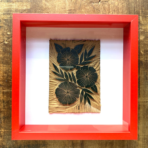 Framed Original Katharine Watson Linoleum Block - No. 5622