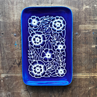 Hand Painted Ceramic Tray - No. 1887