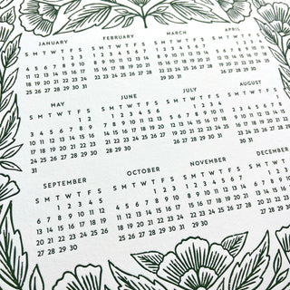 2026 Letterpress Calendar