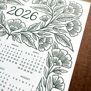 2026 Letterpress Calendar