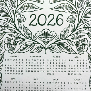 2026 Letterpress Calendar
