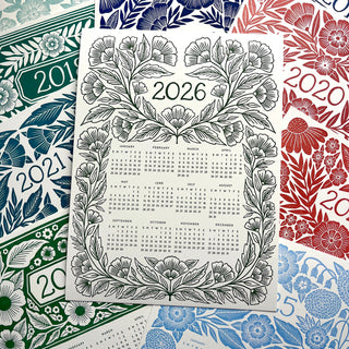 2026 Letterpress Calendar