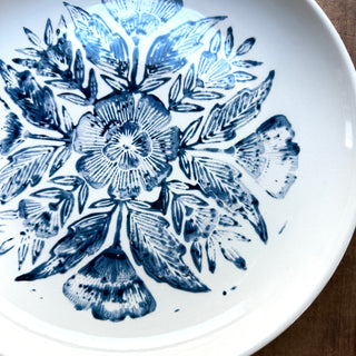 SECONDS: Block Printed Ceramic Plate - No. 5626