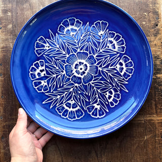 Hand Painted Large Ceramic Platter - No. 1903