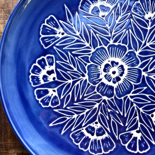 Hand Painted Large Ceramic Platter - No. 1903