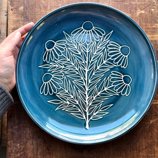 SECONDS : Hand Painted Large Ceramic Platter - No. 1905