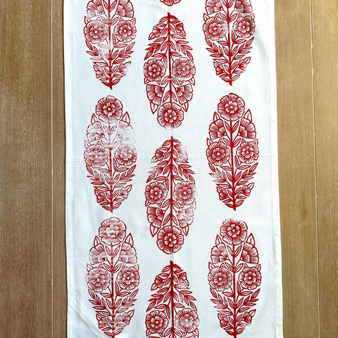 Hand Block Printed Tea Towel - No. 4