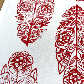 Hand Block Printed Tea Towel - No. 4