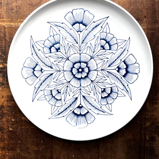 Hand Painted Large Ceramic Platter - No. 1911