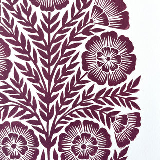 Hand Block Printed Art Print - No. 634