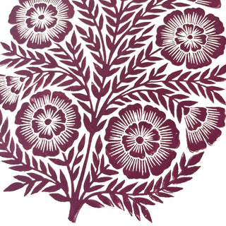 Hand Block Printed Art Print - No. 634