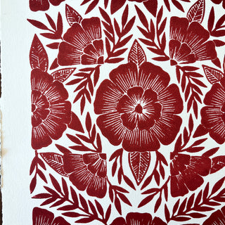 Hand Block Printed Art Print - No. 639