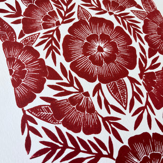 Hand Block Printed Art Print - No. 639