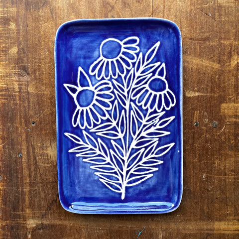 SECONDS : Hand Painted Ceramic Tray - No. 1921
