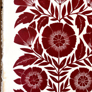Hand Block Printed Art Print - No. 640