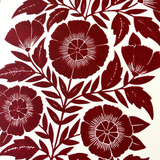 Hand Block Printed Art Print - No. 640