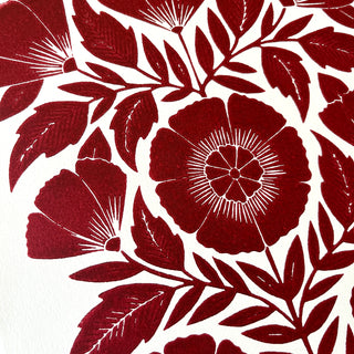 Hand Block Printed Art Print - No. 640