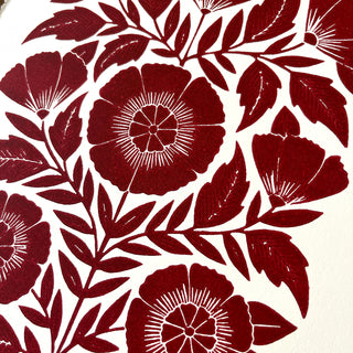 Hand Block Printed Art Print - No. 640