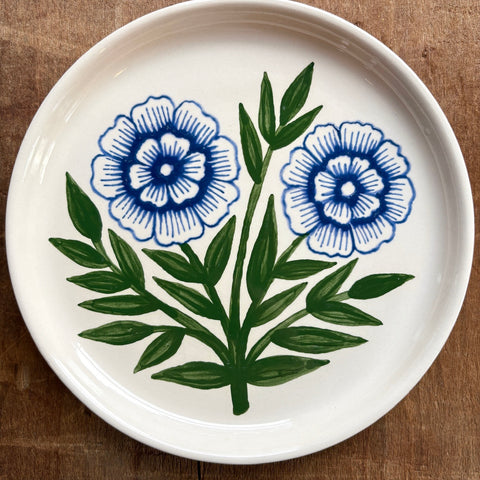 Hand Painted Ceramic Plate - No. 006