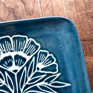 SECONDS : Hand Painted Ceramic Tray - No. 1923