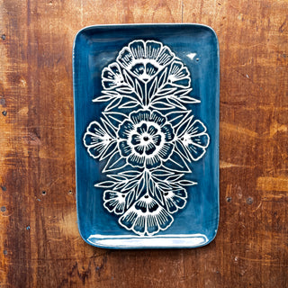 SECONDS : Hand Painted Ceramic Tray - No. 1923