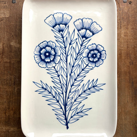 Hand Painted Ceramic Tray - No. 007