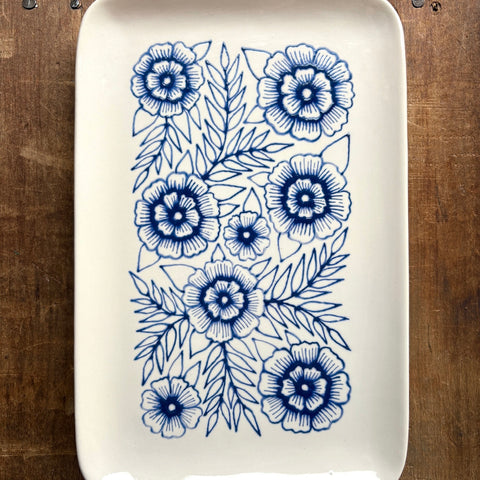 Hand Painted Ceramic Tray - No. 009
