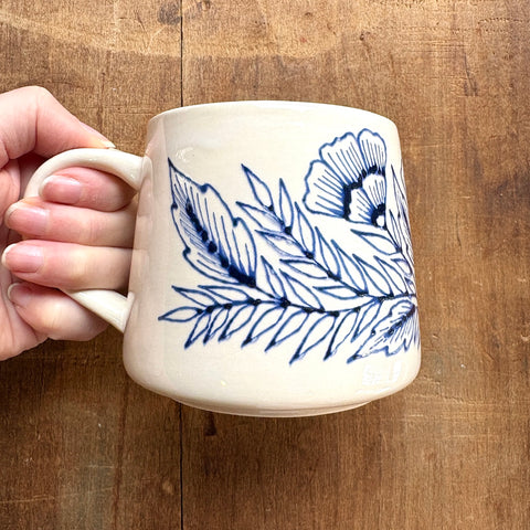 Hand Painted Ceramic Mug - No. 016