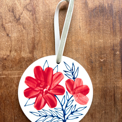 Hand-Painted Ceramic Ornament - No. 021