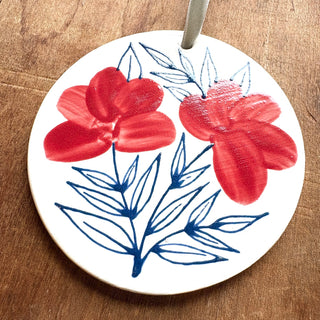 Hand-Painted Ceramic Ornament - No. 022