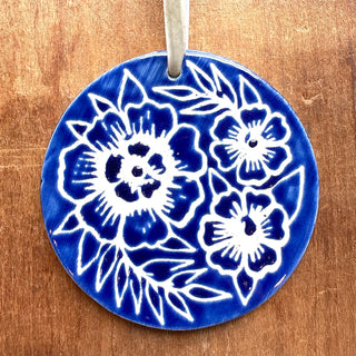 Hand-Painted Ceramic Ornament - No. 032